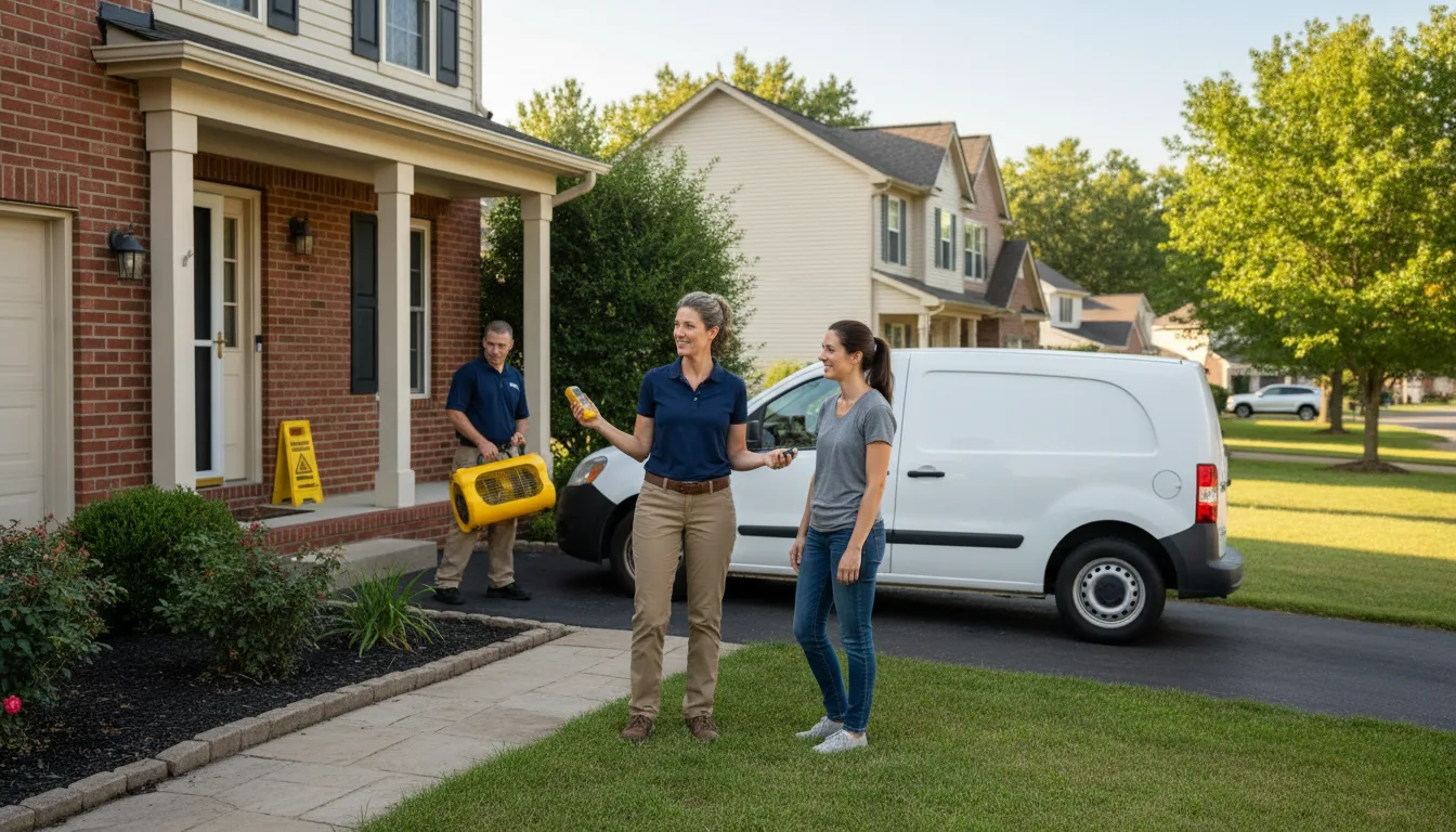 Water restoration image for Home Water Damage Repair in Pleasant Hill, OH